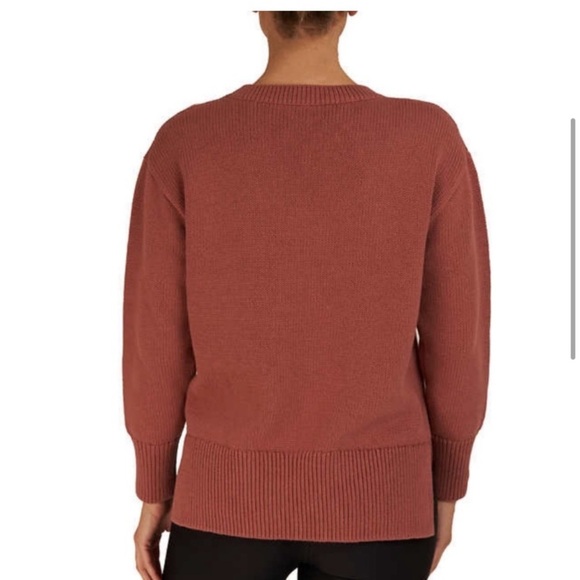 215. Philosophy 100% Cotton Philosophy Women’s salmon pink sweater. - Picture 3 of 7